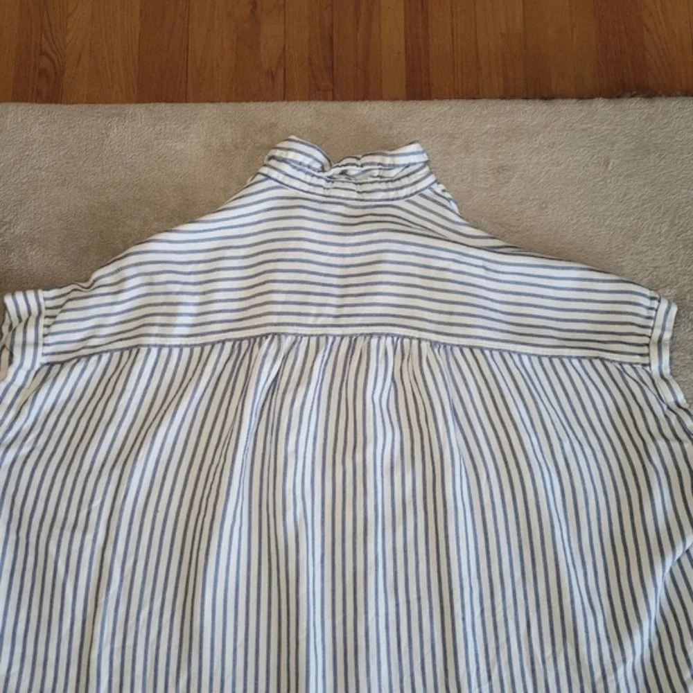 Madewell Central Shirt Dalton Stripe size small - Picture 9 of 15